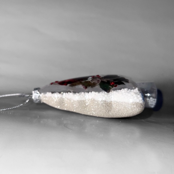 Cardinal in Snowy Christmas Tree Ornament - Picture 3 of 3